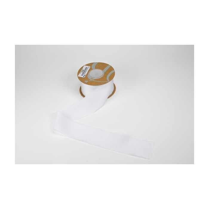 NASTRO RASO C FRANGIA 40X15MT BIANCO